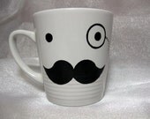 Major Teacup - Mr. Monocle, Walrus Mustache