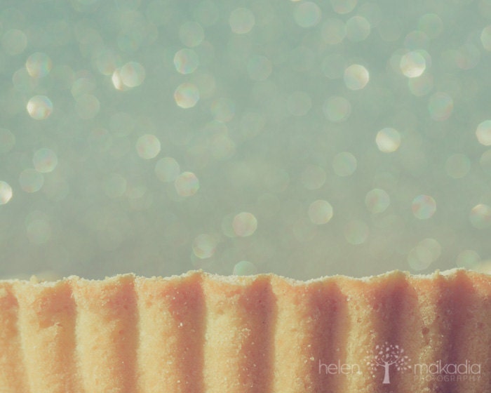 Fine Art Food Photography. Let Them Eat Cake. Pie Crust and Bokeh. Kitchen and Home Decor. 8x10 Print