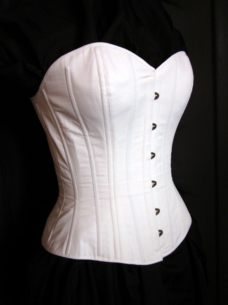 Custom Victorian Corset cotton waist size 20 to 36