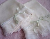 Shabby Vintage Gorgeous Satin Pillow Slips Set of 2