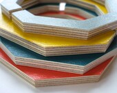 Painted Wooden Bangle Bracelet