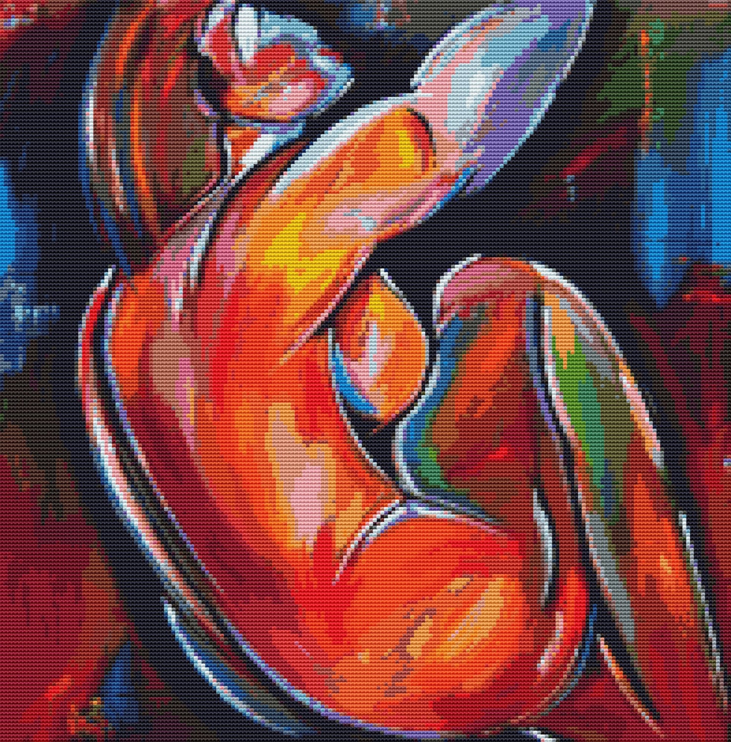 Nude Cross Stitch Kit 'Some Nights' By Thomas Fedro - Modern Art Cross Stitch Kit