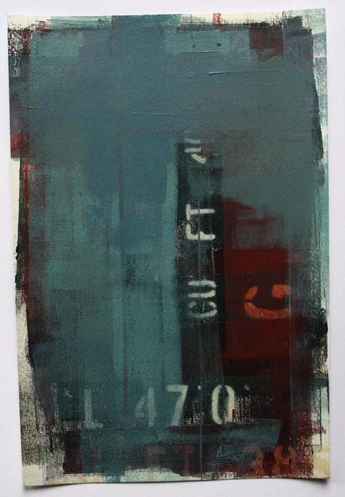 Painting "Unconscious No.9" on water color paper
