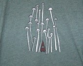 Mens Shirt Gnome in a Mushroom Forest