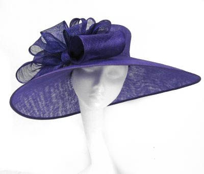 Kentucky Derby Formal Wedding Hat WIth Bow Trim - Available in Many Colours