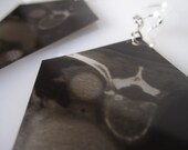 Last Breath Upcycled Vertebrae Skeleton X-Ray Earrings