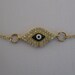14K Gold Filled or Sterling Silver Evil Eye Necklace, Celebrity Style. As seen on Rihanna and Kim Kardashian
