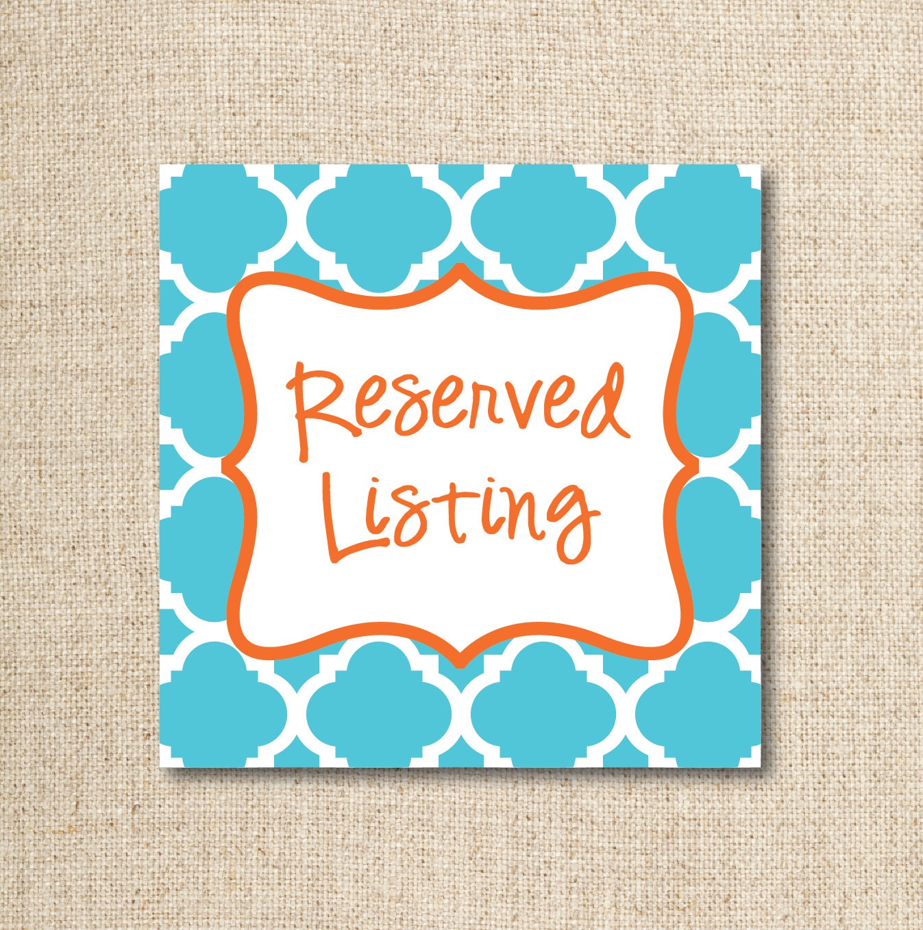 Custom Listing for Jessica