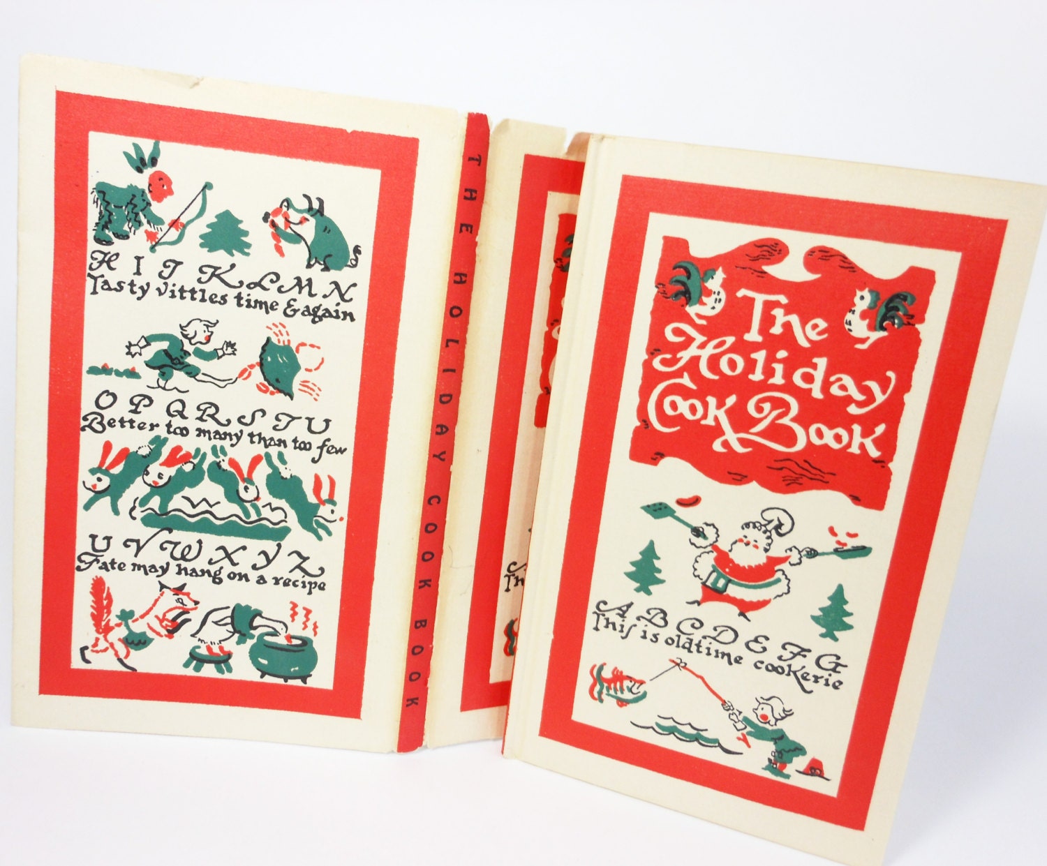 Vintage Cook Book The Holiday Cook Book Christmas Peter Pauper Press 1950 Dust Jacket Hardcover PeachyChicBoutique on Etsy