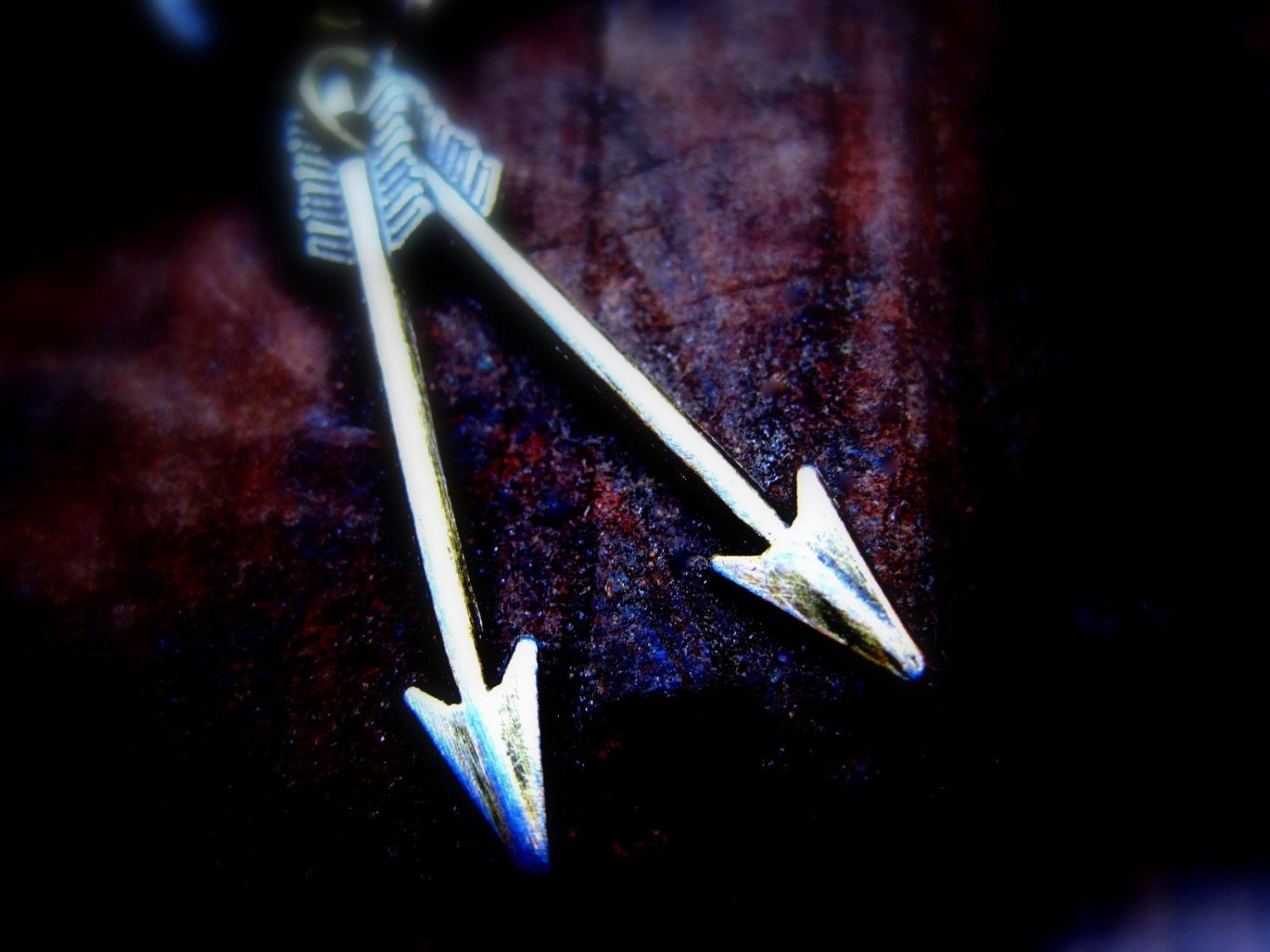 Two Sided Leather and Chain and Charm Arrow Strap Bracelet Handmade Leather Jewelry Boho
