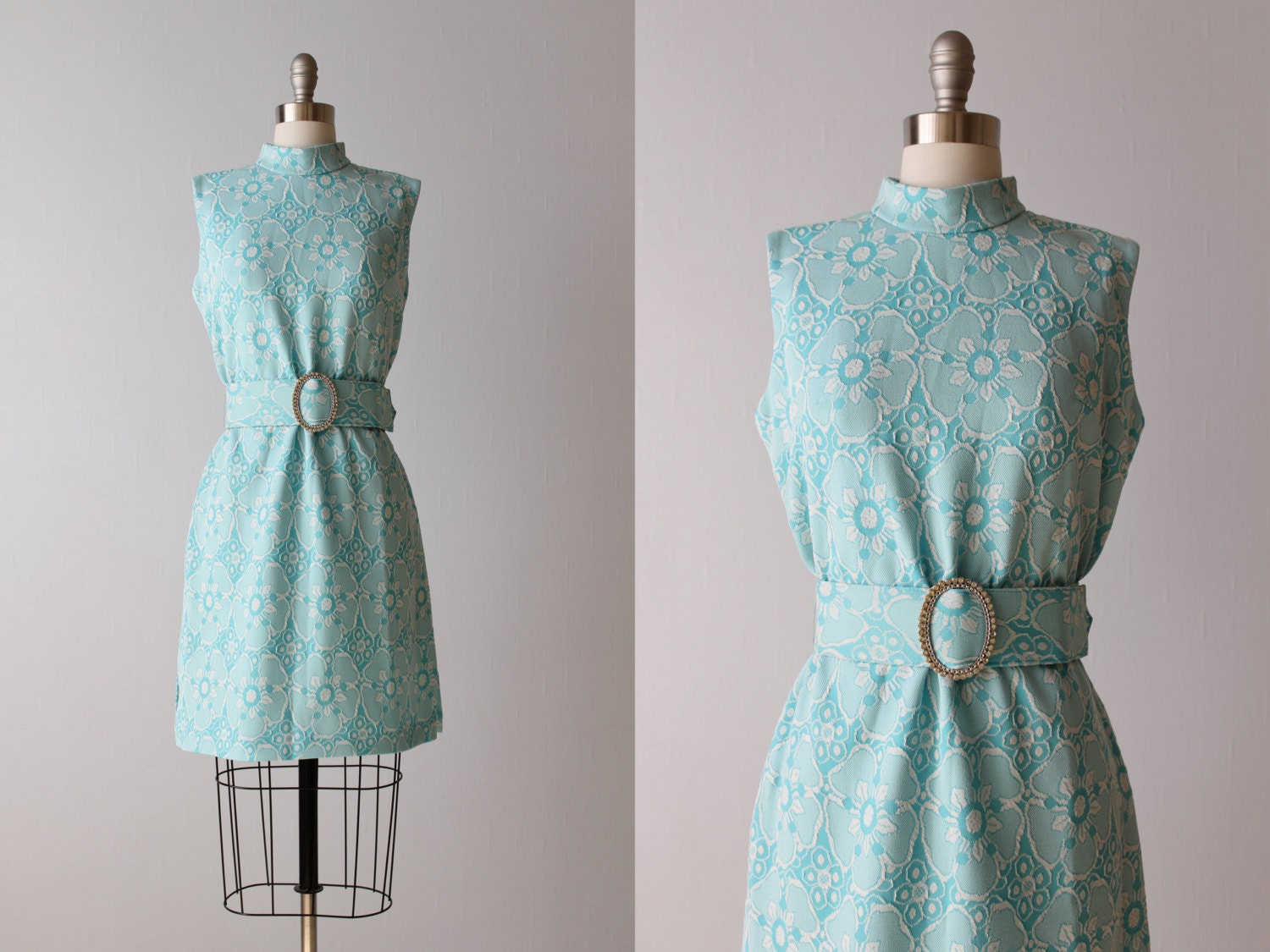 1960s Dress / 60s Dress / Scooter Dress / Sleeveless Dress / Breezy