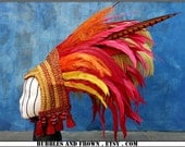 Firey Adornment ..... Fire Themed Feather Headdress