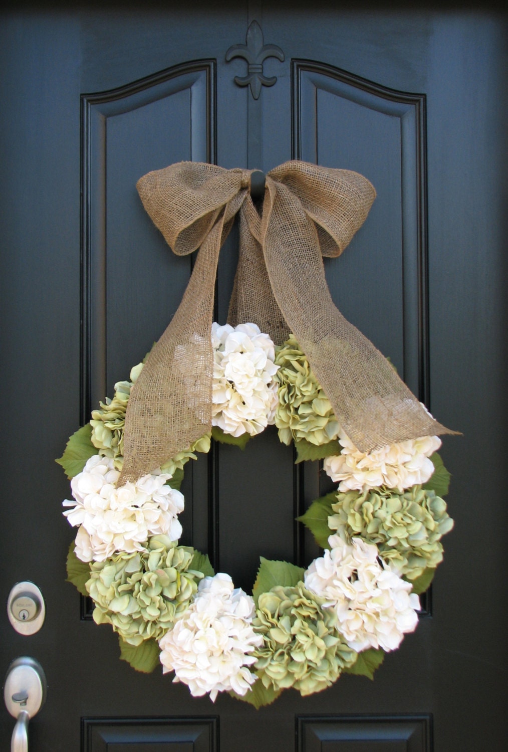 Spring Wreaths, 25" Hydrangea Wreath, Spring Decorations, Summer Wreaths, Etsy Wreaths, Spring Hydrangeas, Spring Home Decor