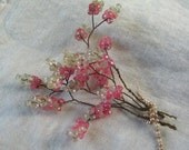 Glass Flower Bead Bouquet from France