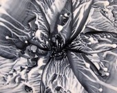 4X6 Milky Way. Encaustic (Wax) Abstract Original Painting. Black. White