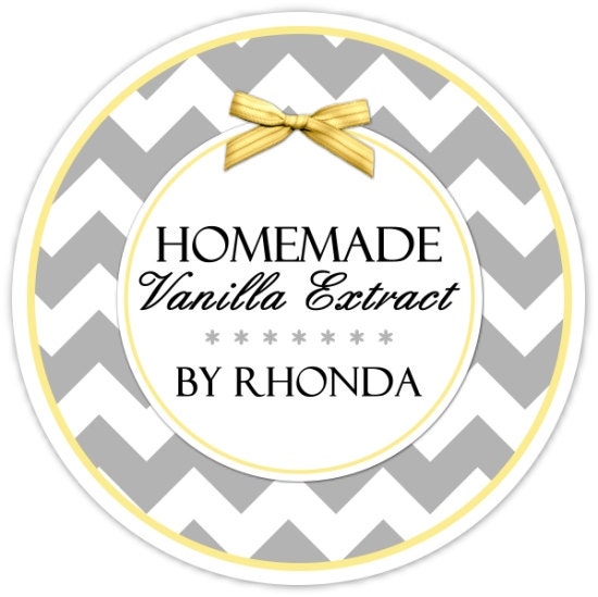 Custom Vanilla Labels or Canning Labels, Made For You Stickers, Personalized Labels, From The Kitchen Stickers