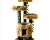 CAT CONDO SALE Cat Furniture Luxury 5' Cat Tower Designer Cat Perch Unique Custom Cat Trees Custom Cat Condos Luxury Cat Beds Free Shipping.