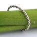 White Gold Twist- 14k Modern Wedding Band or Stacking Ring