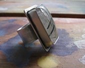 Tourmaline Quartz Sterling Silver Statement Ring