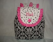 Child's Backpack in Little Bit O Pink- available in small size only