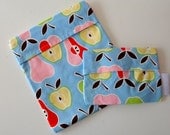 Reusable Sandwich Bag Set - Pears n Apples - Free US Shipping