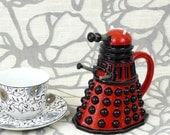 Dalek Creamer: highly detailed sci-fi inspired ceramic pitcher
