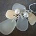 Sea Glass Necklace - Sea Shell Pearls Seashell Beach