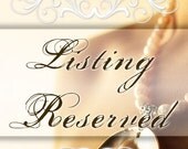 Reserved order for Lacey O'Harah