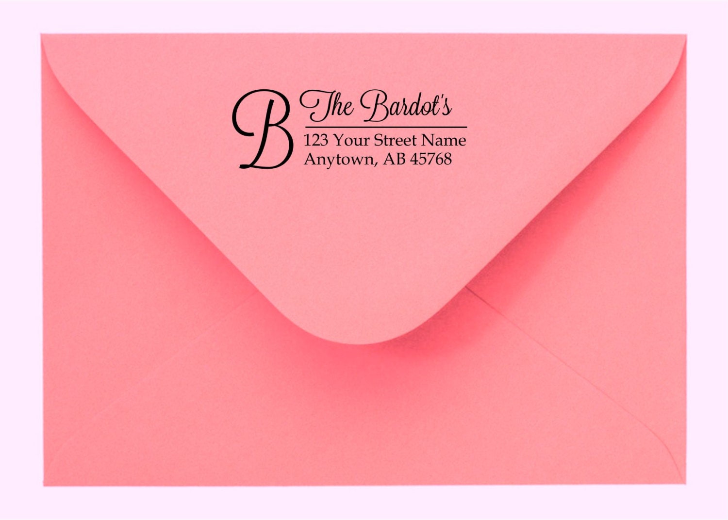 Personalized Custom Made Return Address Rubber Stamps R99