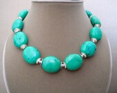 NEW Eden -- Genuine Turquoise Statement necklace