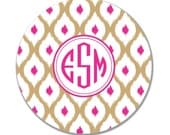 Personalized Melamine Plate - IKAT2 Collection - you pick colors