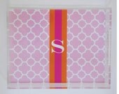 Personalized Lucite Tray - CLOVER Collection - you pick colors