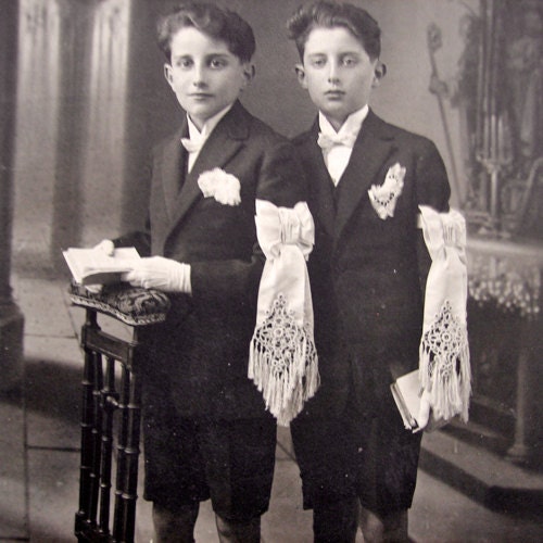 Antique first communion photo, 1910s