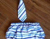 Jason Stripe Newborn Photography Prop Diaper Cover and Tie Set 0 - 3 Months Tie - Baby Boy Props, Newborn Props, Photography Props