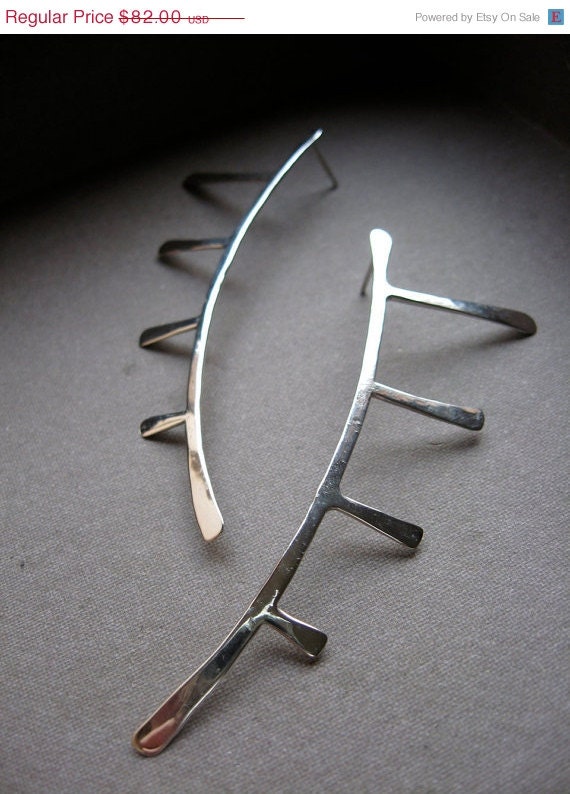 Memorial Day SALE Art Deco Sterling Post Earrings - E235