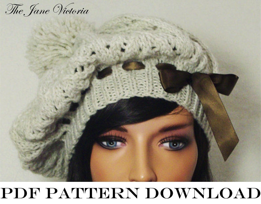Tam Knitting PATTERN, Elemmire Lamhainn, PDF DOWNLOAD