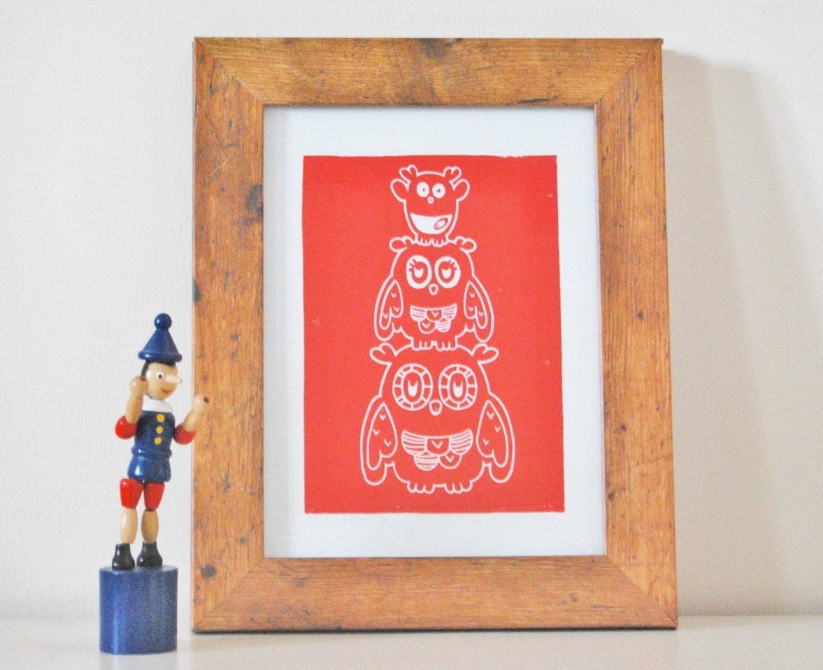 Owl Family : Red
