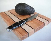 reclaimed Cherry, Black Walnut and Maple cutting board