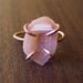Pink Geode Druzy Ring ,14k gold, One of a Kind