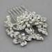 Bridal pearl comb, brooch comb, vintage weddings hair ,wedding hair comb, pearls comb, wedding jewelry, bridal hair comb - Style 240