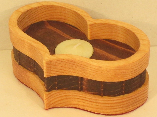 Heart Shaped 1Tea Light Candl Holder Handmade