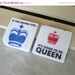 ON SALE It's good to be Queen Magnets, Set of 2, Ready to Ship