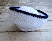 Sailor Hat, Crochet Baby Hat, White Hat
