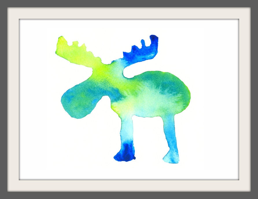 the sweet moose print: 8 x 10