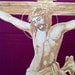 Jesus Christ on the Cross. Handmade with rice leaves. An ancient & Endangered leaf art. You like JESUS ON LEAF