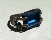 Sterling Silver, Antiqued, Montana Blue, Swarovski, Crystal, Trending, Sparkle, Spring, Party, Cocktail, Gift, Summer