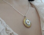 victorian fleur de lis locket
