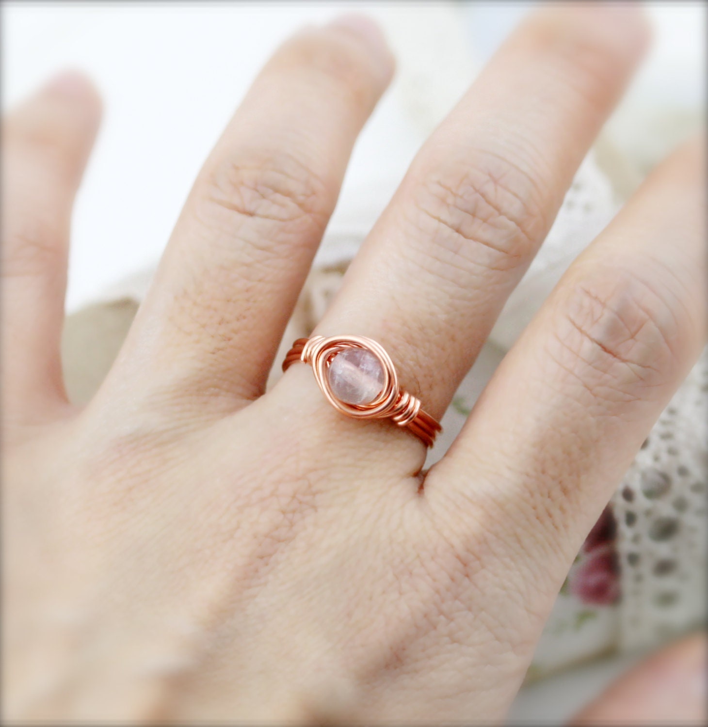 Focusing - Fluorite wire wrapped Ring (SR)