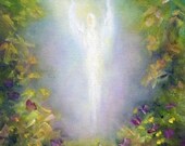 Healing Angel Art Print, Spiritual Art, Framed and Signed From the Original oil painting by Marina Petro