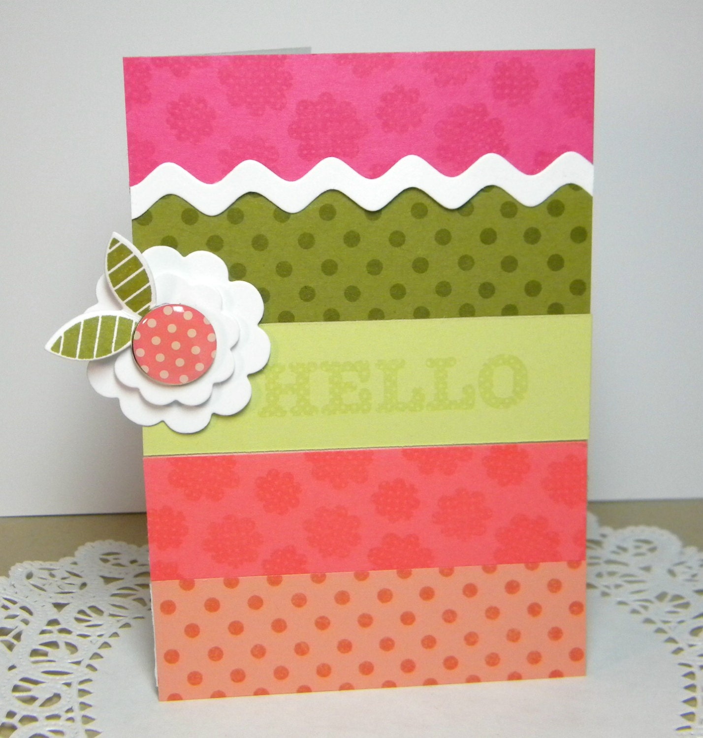 Hello Bloom Handmade Card
